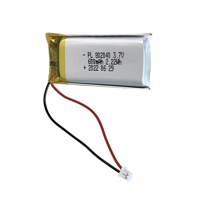 batería recargable 802040 del polímero de litio de 3.7V 600mAh para el cigarrillo electrónico